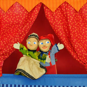 Märchen Faden-Puppenspiel: Frau Holle